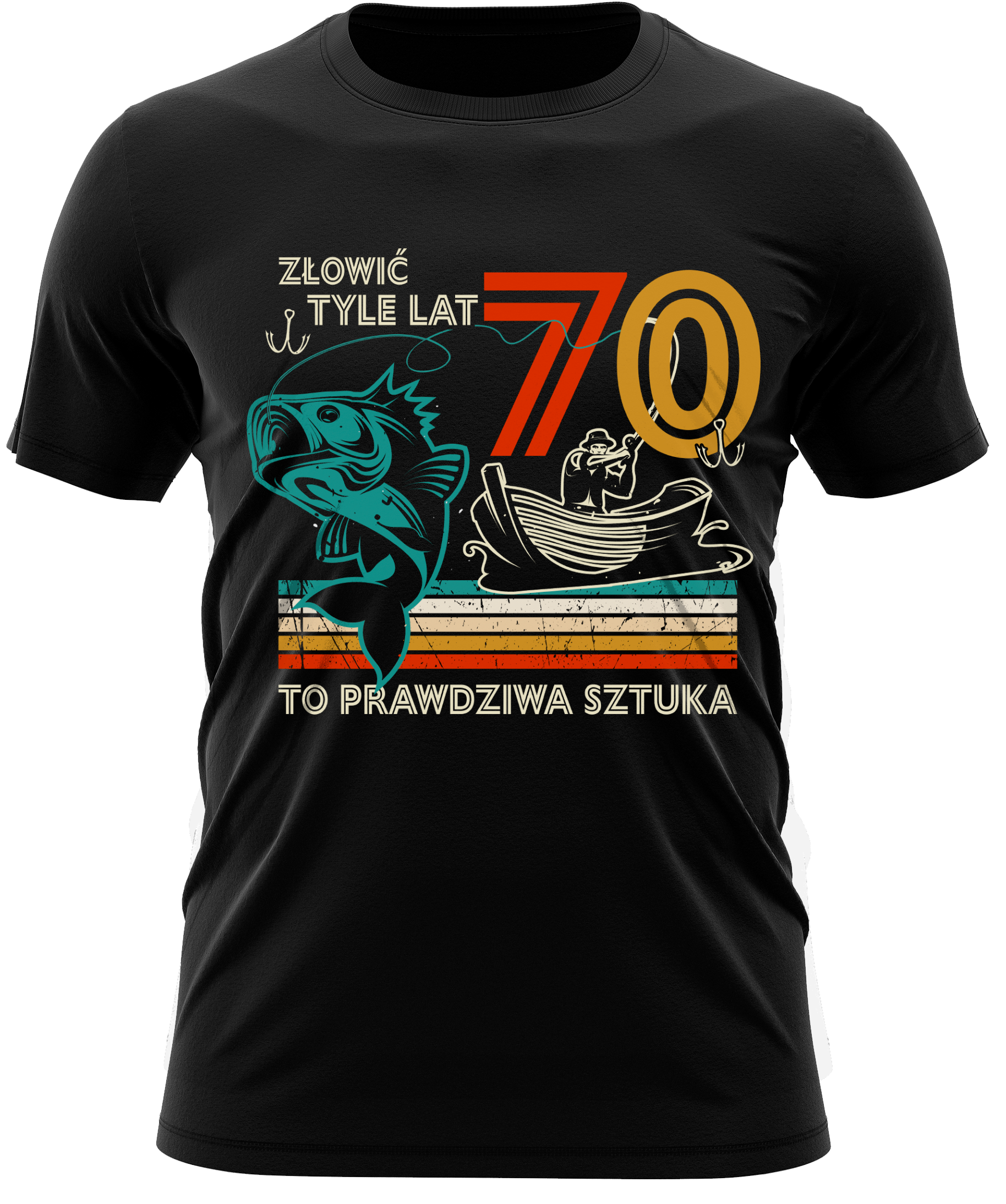 Złowić 70 lat to prawdziwa sztuka — prezent dla wędkarza