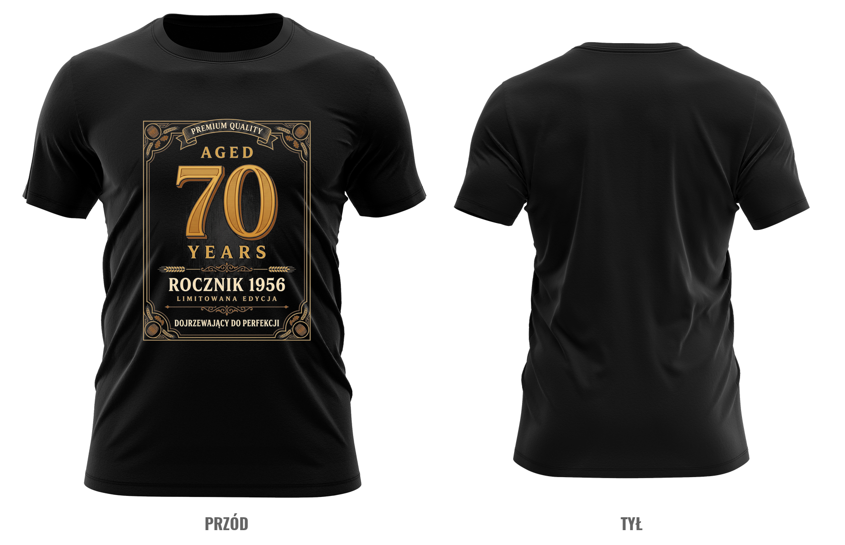 Rocznik 1956 dojrzewający do perfekcji — 70 lat, etykieta whisky