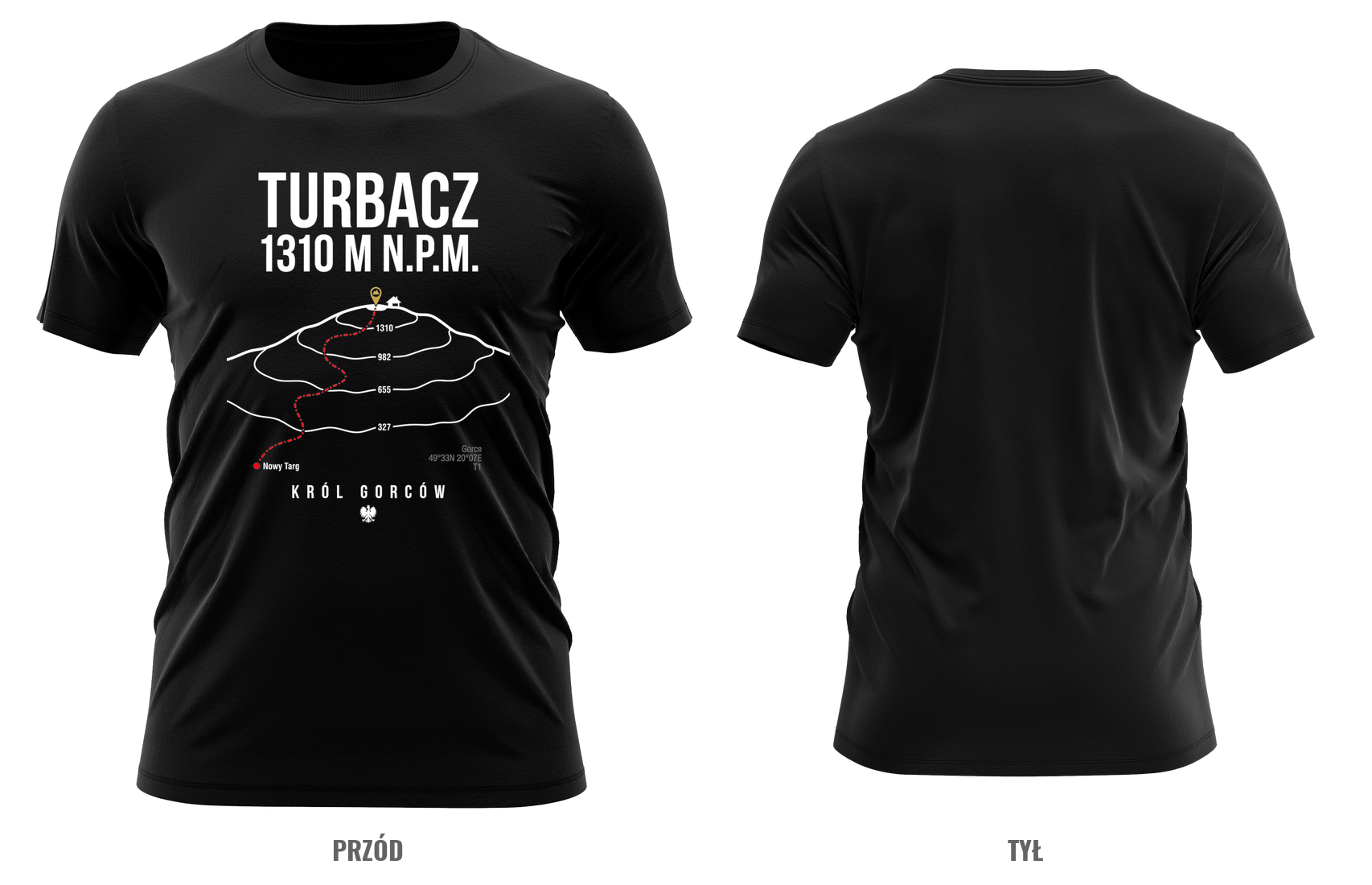 Turbacz — mapa szlaku