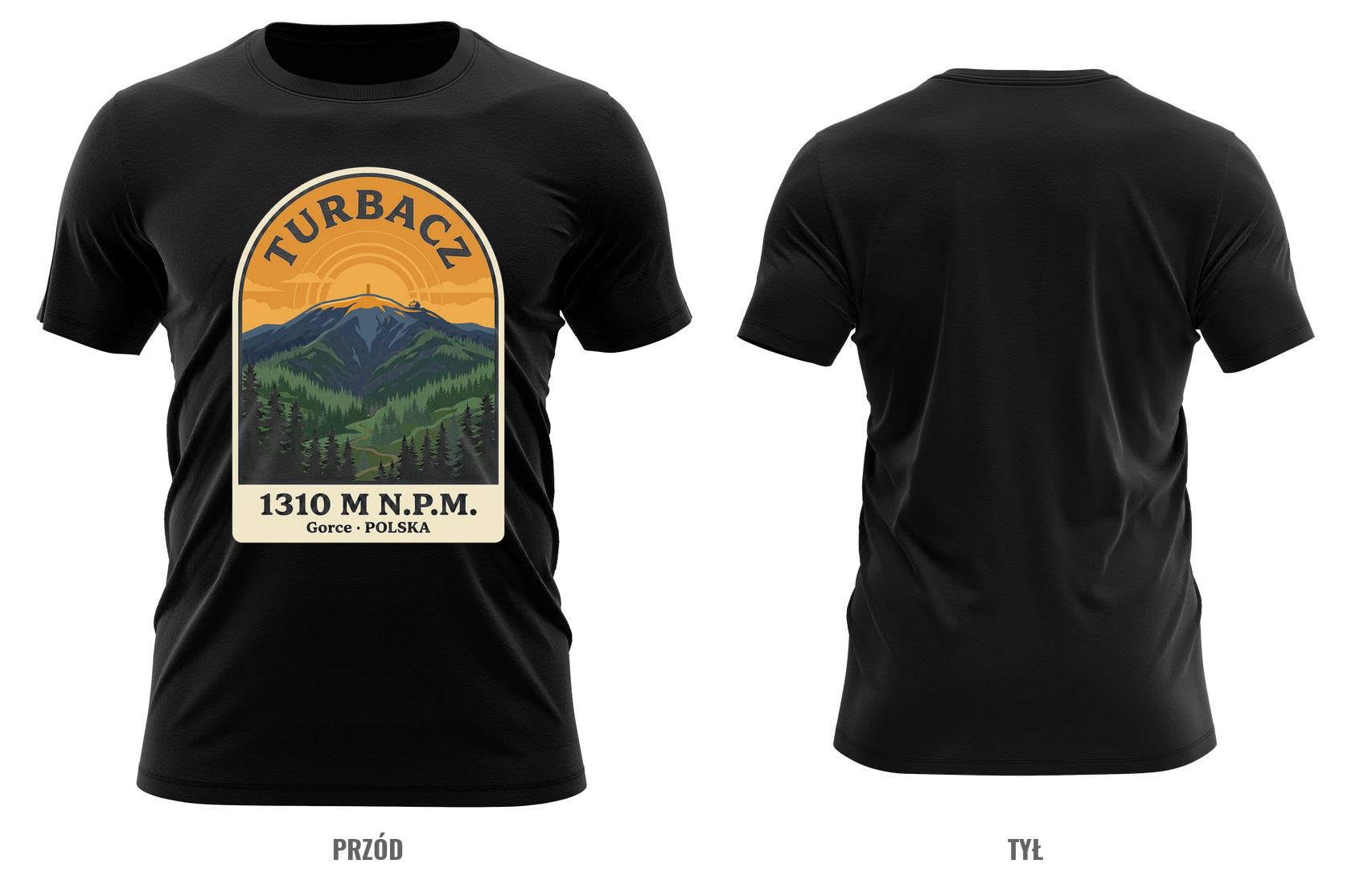 Turbacz — plakat retro