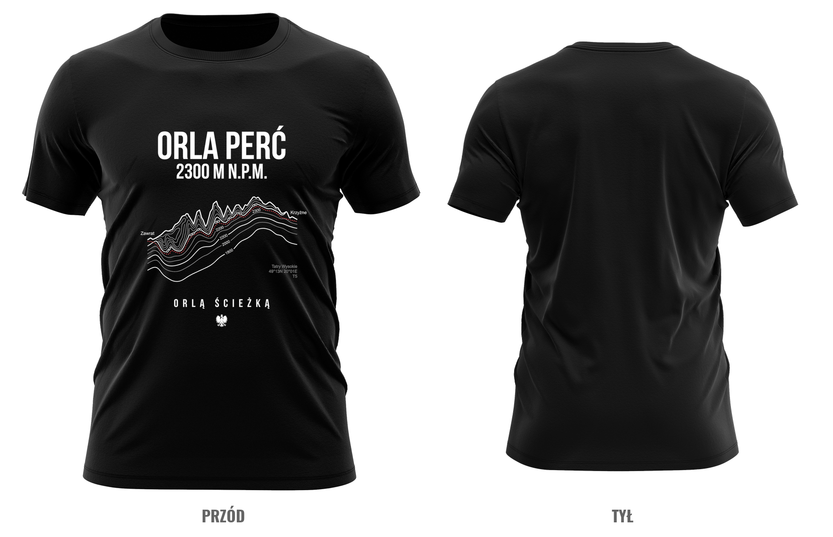 Orla Perć — mapa szlaku