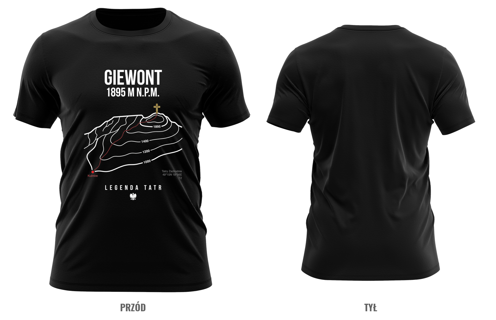 Giewont — mapa szlaku