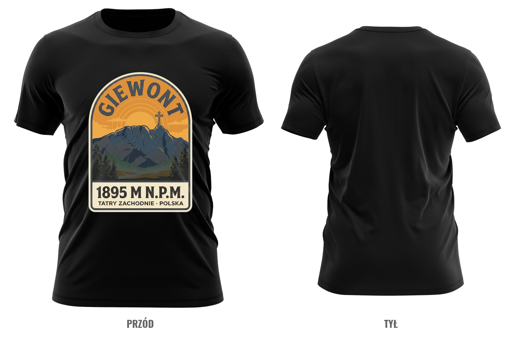 Giewont — plakat retro