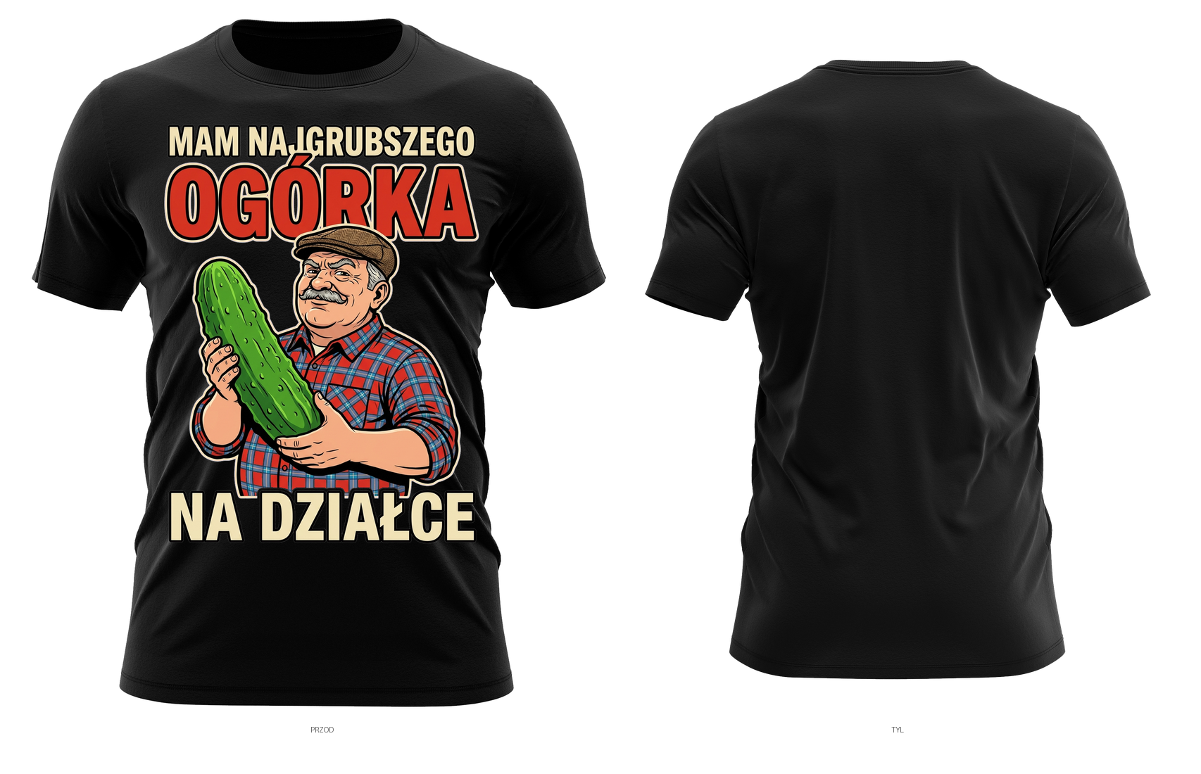 Mam najgrubszego ogórka na działce — śmieszny prezent dla działkowca