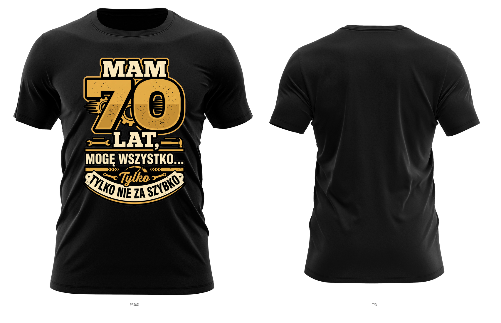 Mam 70 lat, mogę wszystko, tylko nie za szybko — prezent na 70 urodziny