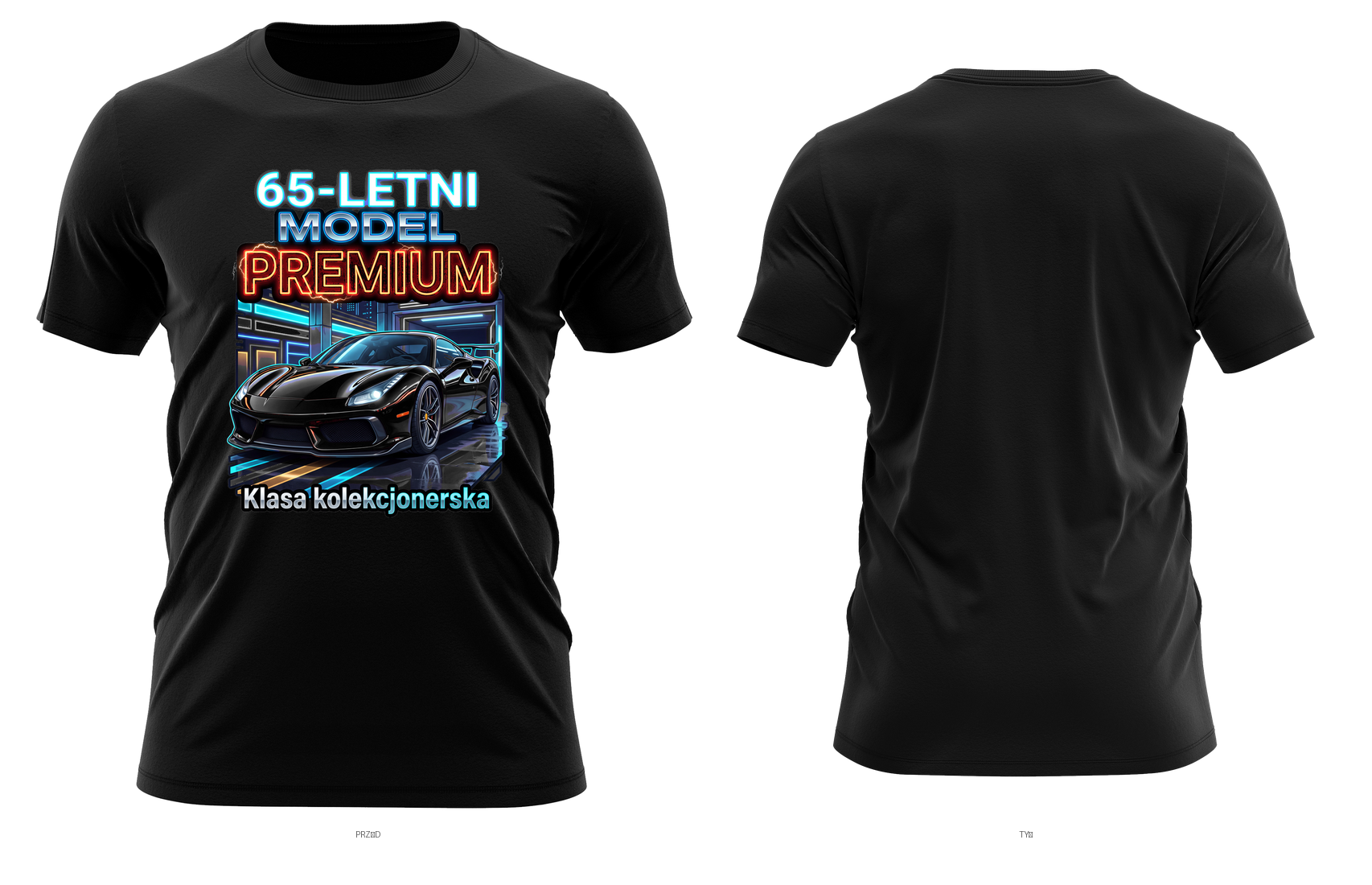 65-letni model premium — sportowe auto, klasa kolekcjonerska