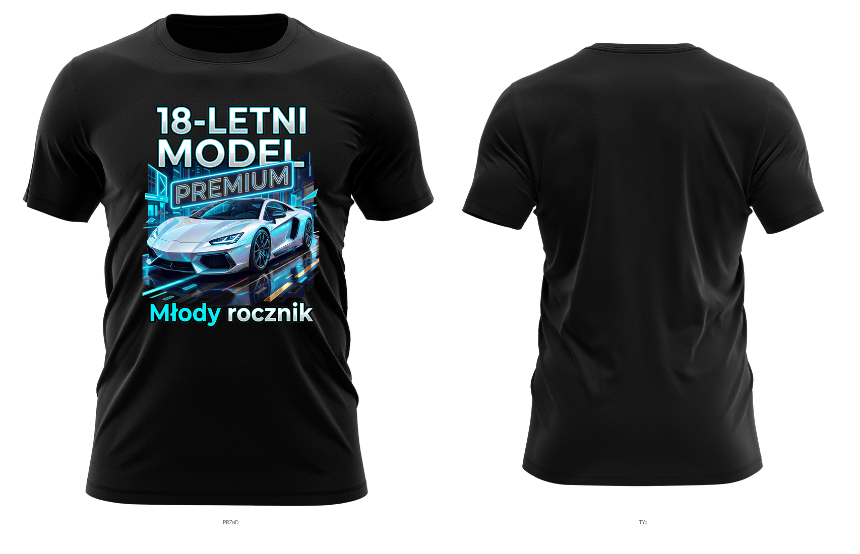 18-letni model premium (białe auto) — młody rocznik