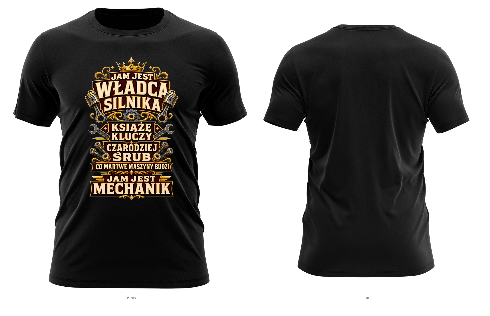 Jam jest władca silnika — prezent dla mechanika
