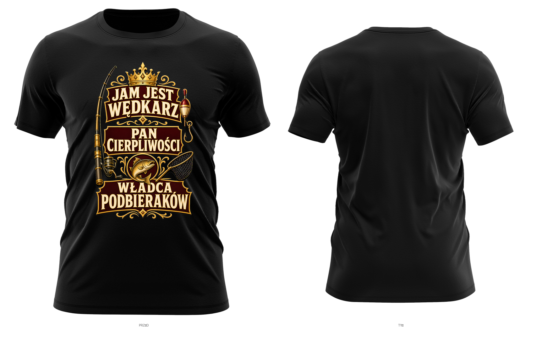Jam jest wędkarz — pan cierpliwości, władca podbieraków